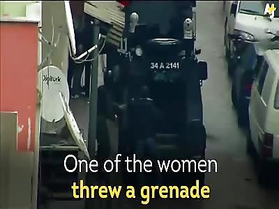 Kurdish Fighter Attack Police With Guns And Grenade