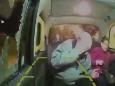A brick through cab window let woman scream and her skull cracked