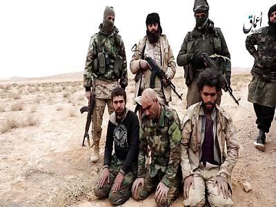 Syrian Government Fighters Captured by Islamic State Soldiers Before Latter Captured Nearby Palmyra Ancient City