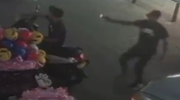 Young man calmly sitting on his bike executed by sicario 