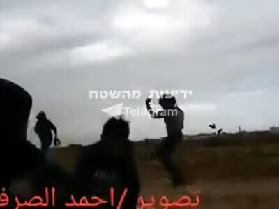 Palestinian Kid with a Slingshot, Gets Shot by IDF 