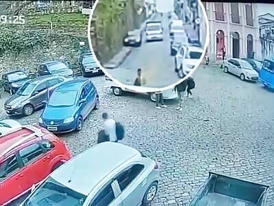 A vehicle loses control and runs over two people killing them