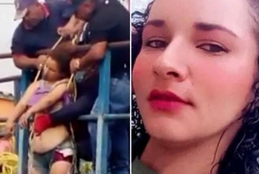 A woman identified as Benifer Durán was found hanging from a bridge 