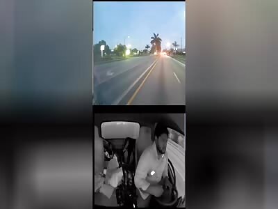 the driver hits the back of a car and passes out