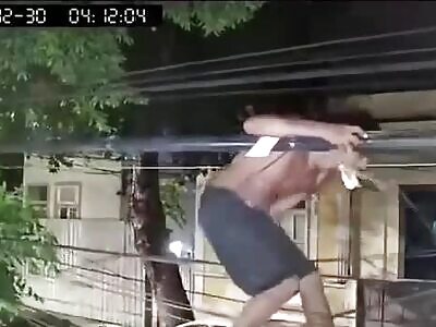 Copper Thief Fell & Broke His Ankle (Full Video)