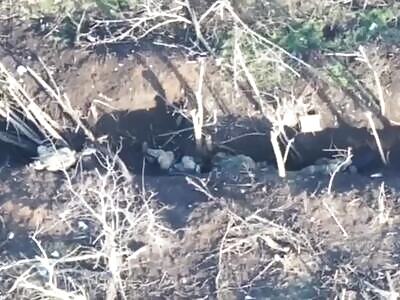 Russians fell asleep forever in the trench