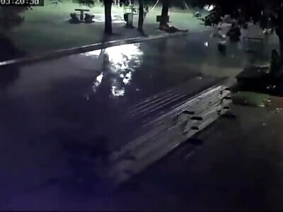 The Moment Lightning Strikes a Person in San Luis, Argentina
