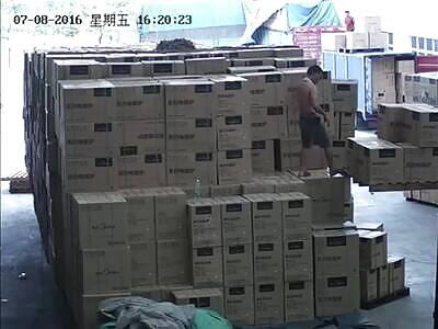 Rough Fall For Factory Worker.