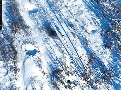 Orcs in white thought they were invisible in the snow...