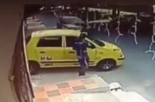 Unlucky man crashed dead by out of control speeding car 