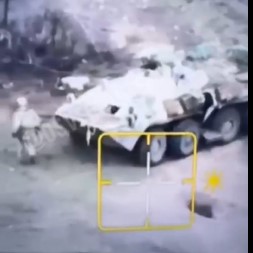Russian Soldier Outdances Ukrainian Drone