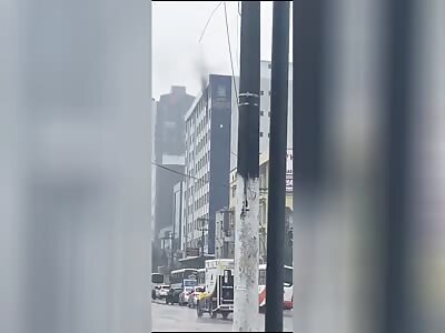 Hotel fire with victim