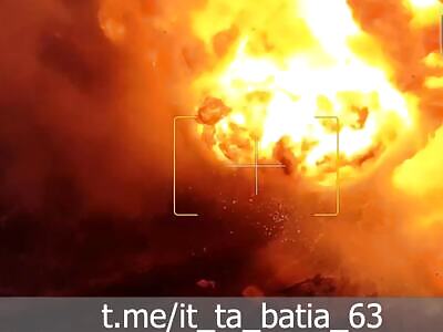 Finishing off a immobilized russian tank