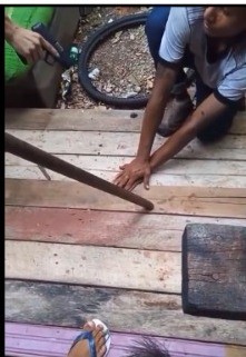 the thief was punished with a shot in the hand