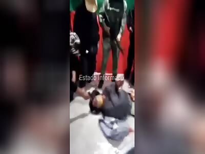 CJNG Cartel executes a prisoner by cutting his throat