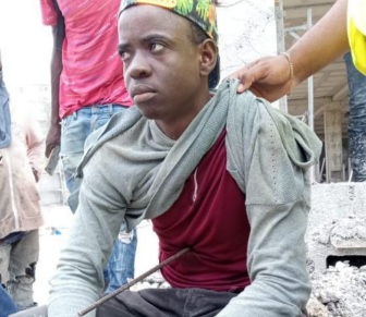 Worker ampalled by iron bar transported to hospital 