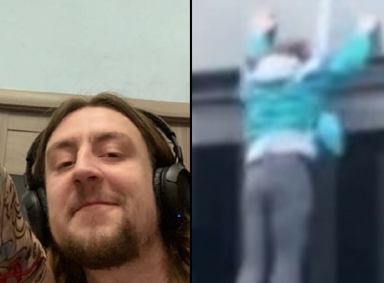 Ukrainian Jumps from the 15th Floor! 