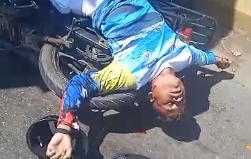 Two young men on motorcycle crashed dead in back of truck 