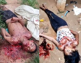 Faces of Executed Brothers Disfigured by Bullets