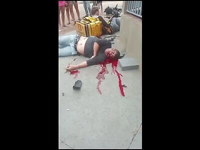 Accident between motorcycles