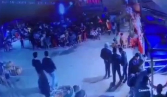 Out of control truck crashed into busy local restaurant 