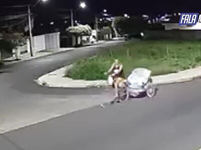 Man on Bicycle Gets Wiped Out