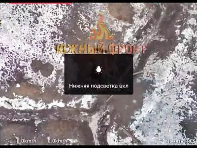 Ukrainian gets destroyed by Russian drone 