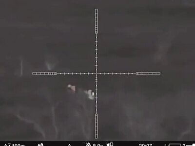 UA sniper in Avdiivka meets a Russian meat assault 