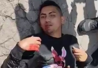 Last gasps of air after getting shot by police during fail robbery 