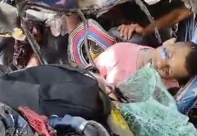 Driver fatally crashed into parked bus