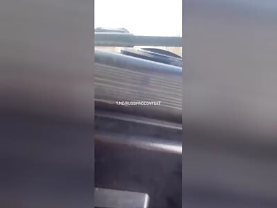 Entire road is strewn with Russian corpses