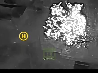 Direct Hit on Ukrops By RU Arty 