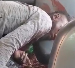 Stray bullet end the live of young man riding a mini bus 