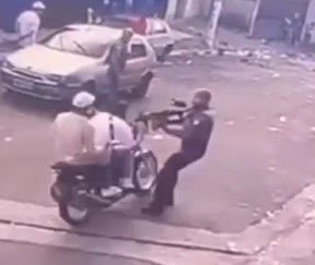 Died from a Gun Blow to the Neck