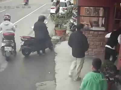 Motorcyclist crushed to death by truck in Taiwan