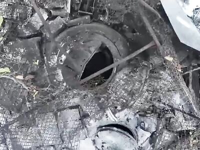 Drones finishing off russian tanks with grenades