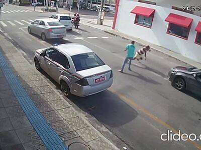 (skip to 1:05) aggression and being run over