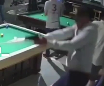 Shooting between two gang members in local bar 