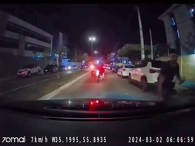 Driver hit by several shots