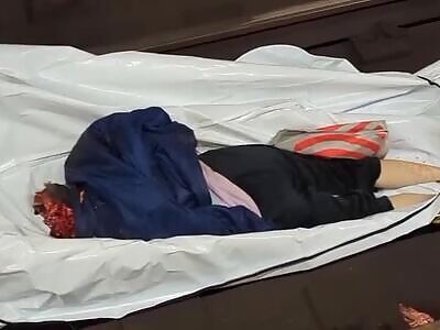 Aftermath of woman after jumping in front of NY train.