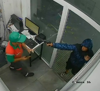 Shot Point Blank in the Head at a Gas Station.