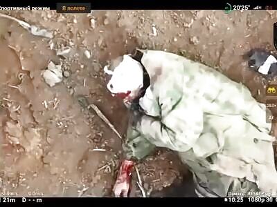 RUSSIAN OCCUPANT SLOWLY DYING AFTER DRONE HIT HIM TWICE