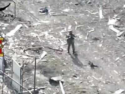 Duel between Russian and FPV