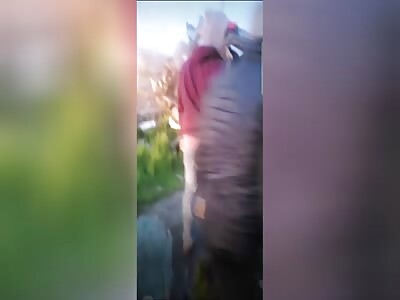 Aftermath of head-on crash that killed 8 people in Madera, CA. USA.