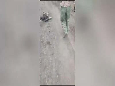 Russian shows the road of death