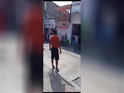 Merchant punished by cartel members for refusing to pay floor fees