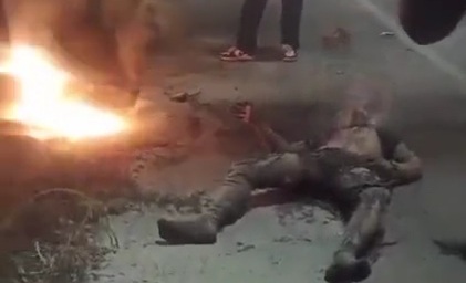 Depressed Man set Himself on Fire 