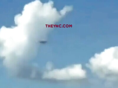 UFO In Sky And Then It Lands