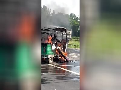 Gas Cylinder Combusted, Burnt Man to a Crisp