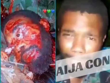 Rival interrogated then butchered by BLACK AXE GANG MEMBERS 